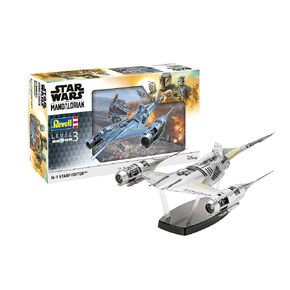 Revell 06787 Star Wars: The Mandalorian N1 Starfighter (Din Djarin) 1:24 Scale Unbuilt/Unpainted Plastic Model Kit with Seated 'Mando' Figure
