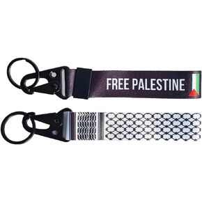 Free Palestine Lanyard National Country Flag Neck Strap Hanging Rope for Key ID Card Phone Accessories