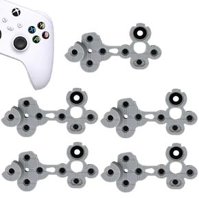 1 Set Silicone Conductive Rubber Pads Replacement for Xbox Series X/S Controller Parts for Adhesive Button Changing Keypad Repair Replacement Part Tool Kit(XSS/XSX)