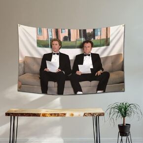 Step Brother The Interview Flag (3x5ft, Anti-fade Poly，150D) For Boys Room/College/Dorm/Saturday Night Party/Man Cave Premium Quality with Brass Grommets Vibrant Colors Tapestry