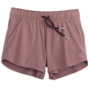 Free Fly Girls Pull-On Breeze Short - UPF 50+ Sun Protection Moisture-Wicking Girls Athletic Shorts, Sizes 7-16 Activewear