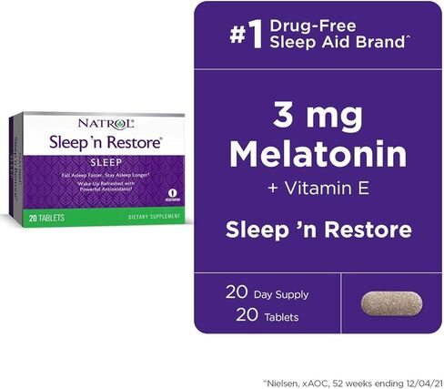 Natrol Sleep N Restore Sleep Support 20 Tablets (Pack of 6) in Kuwait