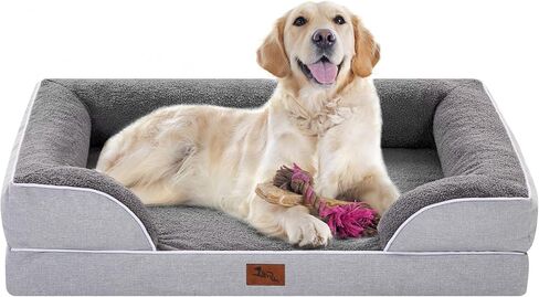 Dog Bed for X Large Dogs,Orthopedic Egg Memory Foam Dog Bed with Bolster, Breathable & Waterproof Dog Sofa Bed-Removable Washable Cover & Nonslip Bottom in Saudi Arabia