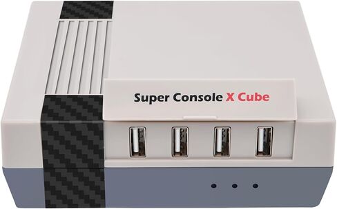 وحدة تحكم ألعاب Kinhank Retro، وحدة تحكم Super Console X Cube Emulator مع أكثر من 52,000 لعبة فيديو، وحدات تحكم ألعاب تدعم إخراج 4K HD، 4 منافذ USB، ما يصل إلى 5 لاعبين، LAN/WiFi، 2 لوحة ألعاب، أفضل الهدايا in Kuwait