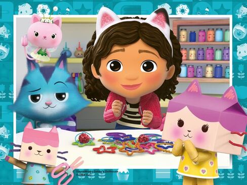 Ravensburger 3143 Gabby’s Dollhouse Jigsaw Puzzles for Kids Age 3 Years Up-4 in a Box (12, 16, 20, 24 Pieces) -Educational Toys for Toddlers in Saudi Arabia