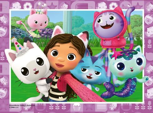 Ravensburger 3143 Gabby’s Dollhouse Jigsaw Puzzles for Kids Age 3 Years Up-4 in a Box (12, 16, 20, 24 Pieces) -Educational Toys for Toddlers in Saudi Arabia