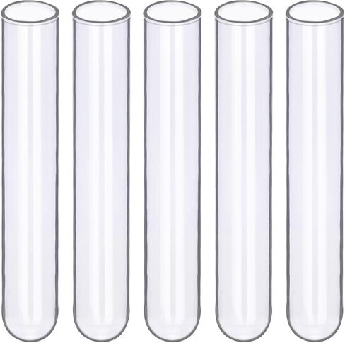 Glass Test Tubes, Pack of 100 Sturdy Round Bottom Clear Test Lab Tubes in Kuwait