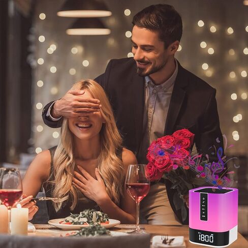 ساعة منبه بلوتوث للأطفال من وامجرا، مكبرات صوت بلوتوث 5 في 1 مع أضواء، 48 لونًا مصباح بجانب السرير يعمل باللمس، ساعة منبه للمراهقين، هدايا للفتيات المراهقات/الأولاد/الفتيات الجامعيات/الأخت/الابنة in Kuwait