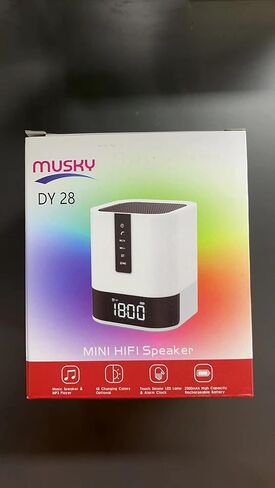 ساعة منبه بلوتوث للأطفال من وامجرا، مكبرات صوت بلوتوث 5 في 1 مع أضواء، 48 لونًا مصباح بجانب السرير يعمل باللمس، ساعة منبه للمراهقين، هدايا للفتيات المراهقات/الأولاد/الفتيات الجامعيات/الأخت/الابنة in Kuwait