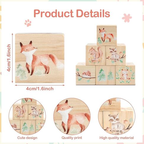 3pcs Jungle Animal Nursery Wood Decor Woodland Animal Nursery Decoration Woodland Nursery Decor Wooden Animal Themed Room Decor for Baby Nursery Bedrooms Classroom Squirrels Foxes Bear in Saudi Arabia
