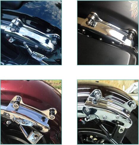 مجموعة أدوات الإرساء ذات 4 نقاط سوداء متوافقة مع Touring Road King Road Glide Street Glide Electra Glide 2009-2013 in Kuwait