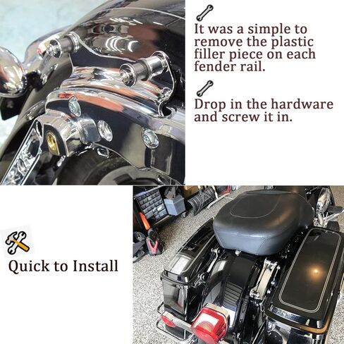 مجموعة أدوات الإرساء ذات 4 نقاط سوداء متوافقة مع Touring Road King Road Glide Street Glide Electra Glide 2009-2013 in Kuwait