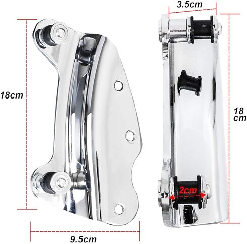 مجموعة أدوات الإرساء ذات 4 نقاط سوداء متوافقة مع Touring Road King Road Glide Street Glide Electra Glide 2009-2013 in Kuwait