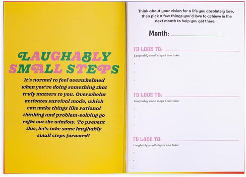 Ban.do Wellness Workbook, Guided Journal with Over 280 Pages, Mindfulness Journal Includes Sections on Goals/Exploration/Action/Relaxation and Daily Check-ins, Feel Your Best (Pink) in Kuwait