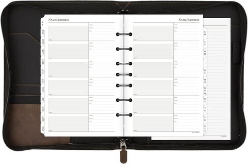 AT-A-GLANCE Simulated Leather Undated Starter Set, 43184 DAY-TIMER, Desk Size, Distressed Brown (031-0140-04) in Saudi Arabia