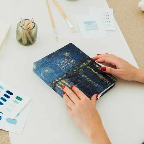Kokonote Japanese Art Planner 2024-2025 | 17 Months Academic Planner Week To View | August 2024 - December 2025 | Planner 2024-2025 Daily Weekly and Monthly | Weekly Academic Planner in Saudi Arabia