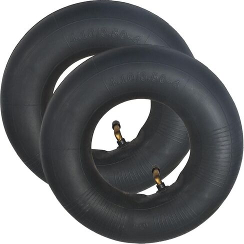 2-Pack 4.10/3.50-4 Inner Tube with TR-87 Bent Valve Stem for Wheelbarrows, Mowers, Hand Trucks,Heavy Duty and More 3.50-4 Tire in Saudi Arabia
