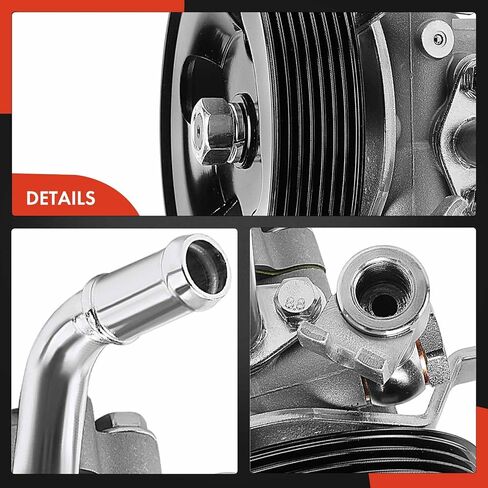 A-Premium Power Steering Pump, with Pulley, Compatible with Nissan Frontier 2005-2019, Pathfinder 2005-2012, Xterra 2005-2015 & Suzuki Equator 2009-2012, 4.0L, Replace# 491109CA0A, 49110EA200 in Saudi Arabia
