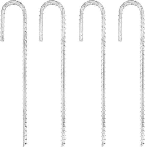 Tent Pegs Heavy Duty Extra Strong Galvanized Tent Stakes 12 inch Steel Tent Pegs for Garden Fence Sand in Saudi Arabia