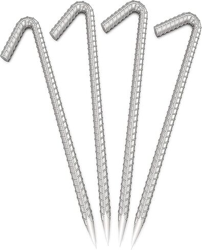 Tent Pegs Heavy Duty Extra Strong Galvanized Tent Stakes 12 inch Steel Tent Pegs for Garden Fence Sand in Saudi Arabia