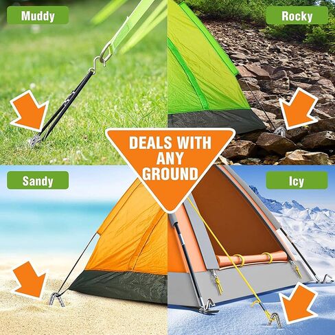 Tent Pegs Heavy Duty Extra Strong Galvanized Tent Stakes 12 inch Steel Tent Pegs for Garden Fence Sand in Saudi Arabia