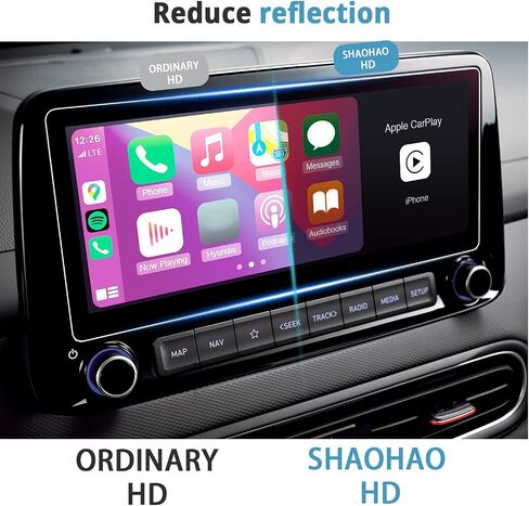 SHAOHAO 2 Pcs for 2023 Hyundai Kona Screen Protector for 2022 2023 Hyundai Kona Accessories (SE/SEL), Kona EV SEL 8 Inch Touch Screen High Transparent Anti Fingerprint Protective Film in Saudi Arabia