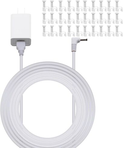 Power Adapter Replacement for Ring Stick Up Cam/Plug-in 3rd Gen/2nd Gen & Ring Pan Tilt Stick Up Camera, DC Barrel Charger Cord Cable 13 FT Long in Saudi Arabia