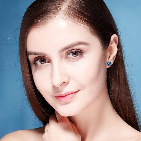 NEWITIN 6 أزواج من الأقراط المغناطيسية للرجال من الفولاذ المقاوم للصدأ الأقراط المغناطيسية للرجال مشبك على الأقراط غير المثقوبة المرصعة بأحجار الزركونيا المكعبة الماس المغناطيسي in Kuwait