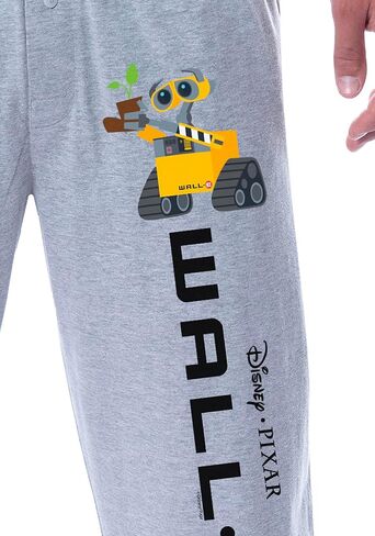 INTIMO Disney Mens' WALL-E Movie Film Chibi Logo Title Sleep Pajama Pants (Small) in Saudi Arabia