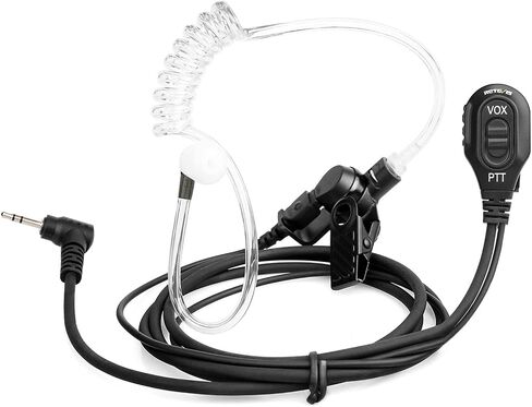 Retevis RT45 RA19 Hands Free Earpiece Walkie Talkie with Mic, Covert Tube,1 Pin 2.5mm, Compatible with Motorola T260 T460 T600 T800 T5000 T5500 HYT-TC320 Two Way Radio, 2 Way Radio Earpiece(1 Pack) in Saudi Arabia