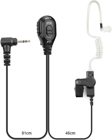 Retevis RT45 RA19 Hands Free Earpiece Walkie Talkie with Mic, Covert Tube,1 Pin 2.5mm, Compatible with Motorola T260 T460 T600 T800 T5000 T5500 HYT-TC320 Two Way Radio, 2 Way Radio Earpiece(1 Pack) in Saudi Arabia