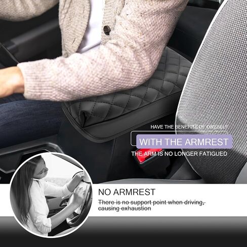 LUWU لعام 2022-2024 غطاء وحدة التحكم المركزية Volkswagen Taos 2024 Volkswagen Taos Accessories VW Taos غطاء مسند الذراع Taos VW وسادة وحدة التحكم المركزية Taos S/SE/SEL غطاء وحدة التحكم بمسند الذراع من الجلد الناعم (أسود) in Kuwait