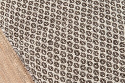 Momeni Rugs Mesa Collection, 100% Wool Hand Woven Flatweave Transitional Area Rug, 3'6" x 5'6", Brown in Saudi Arabia