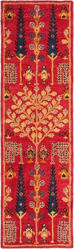 SAFAVIEH Heritage Collection Accent Rug - 2' x 3', Red & Multi, Handmade Traditional Oriental Wool, Ideal for High Traffic Areas in Entryway, Living Room, Bedroom (HG418Q) in Saudi Arabia
