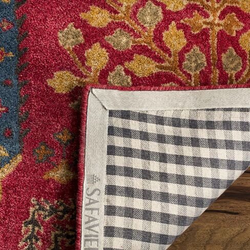 SAFAVIEH Heritage Collection Accent Rug - 2' x 3', Red & Multi, Handmade Traditional Oriental Wool, Ideal for High Traffic Areas in Entryway, Living Room, Bedroom (HG418Q) in Saudi Arabia