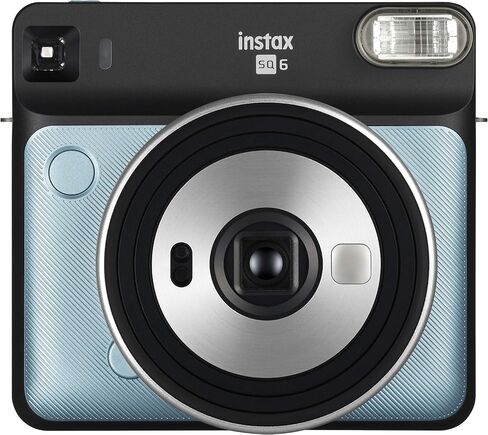 Fujifilm Instax Square SQ6 Instant Film Camera Bundle with Fuji-Film Instax Square Twin Pack Instant Film (20 Exposures) + Cleaning Kit + More Accessoires - Aqua Blue in Saudi Arabia