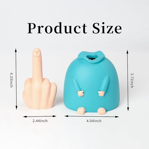 Interesting Middle Finger Desk Decor,Smiling Finger Table Decoration,Unique and Fun Home Decor,Office Sculpture (Blue) in Saudi Arabia