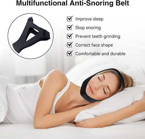 Anti Snoring Chin Strap Mouth,Effective Chin Strap for Snoring, Stop Snoring Head Strap for Men and Women in Saudi Arabia