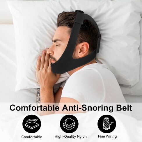 Anti Snoring Chin Strap Mouth,Effective Chin Strap for Snoring, Stop Snoring Head Strap for Men and Women in Saudi Arabia