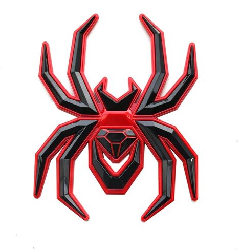 1pc Custom New Spider Emblems 3D Fender Rear Door Badges Sticker Replacement for F-150 Silverado Sierra RAM Black Widow Edition (Chrome) in Saudi Arabia