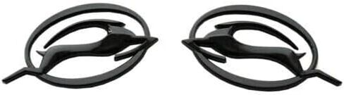 Pair New Impala Left Right Side Pillar Emblem 3D Badge Nameplate Replacement for Impala 10253595 (Black) in Saudi Arabia