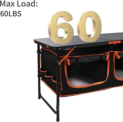Folding Camping Table with Storage Bag Aluminum Portable Picnic Table for Outdoor Travel Beach, Backyards, BBQ, Party and Picnic in Kuwait