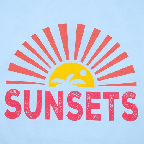 Forever Chasing Sunsets T Shirt Sunset Palm Tree Shirt Summer Beach Vacation Tops Women Oversized Graphic tees in Saudi Arabia
