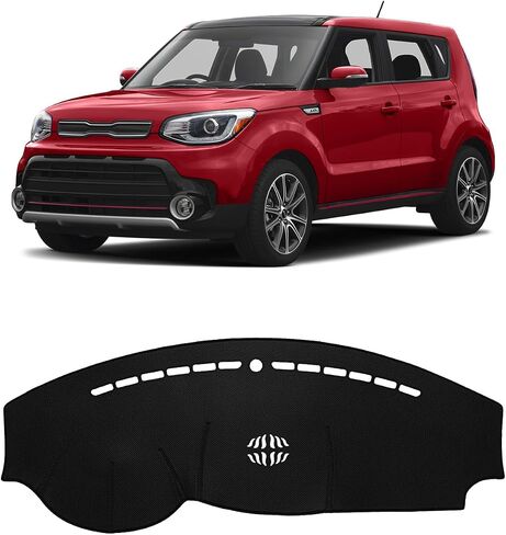 FIILINES Dash Cover Compatible with 2014 2015 2016 2017 2018 2019 Kia Soul Dashboard Cover Sunshade Soul Accessories Dashboard Mat Nonslip Mesh Protector No Glare in Saudi Arabia