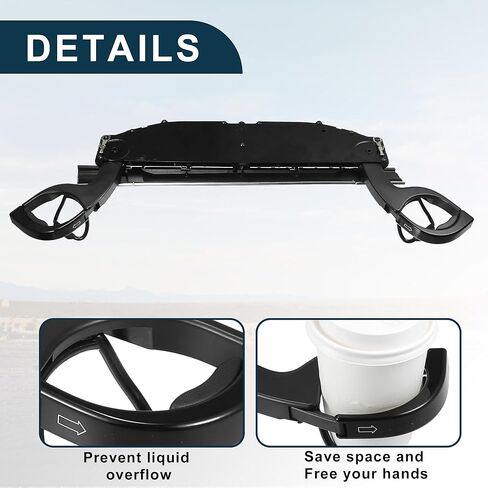 Cup Holder for Porsche Boxster Practical No.99155219401 | Instrument Panel Drink Holder Black 1 Pcs in Saudi Arabia