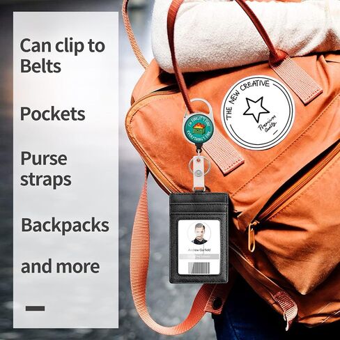 Evil Eye Badge Reels Holder Retractable Keychain Heavy Duty with ID Clip for Key Card Name Tag Trendy Nurse Work Office Key Retractor Leash Black Metal Carabiner Belt Clip ZJK580 in Saudi Arabia