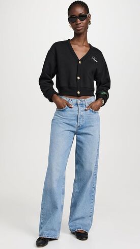 Women's Cropped Fleece Cardigan in Saudi Arabia