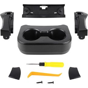 ABS for Bronco Dual Cup Holder Removable Rear Seat Cup Holder Fit for 2021 2022 2023 2024 2/4 Door Ford Bronco