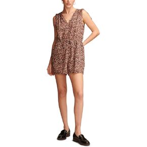 Lucky Brand Womens Women's Cinched Floral Romper