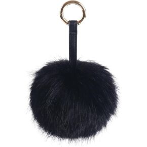 Pom Pom Keychain Artificial Faux Fur Ball Keychains Fluffy Keychain Pom Pom Bag Charm for Hand Bag Backpack Pendant